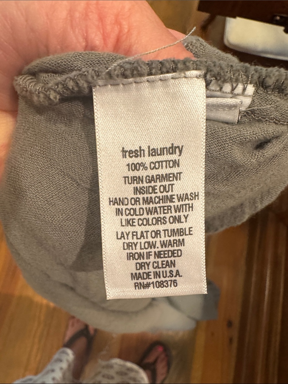 Flowy Sleeveless Maxi Dress in Dusty Gray cotton gauze M - Picture 5 of 5